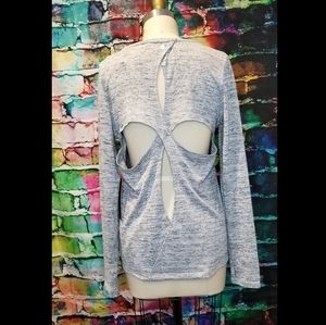 90 Degree by Reflex L/S Knit Top with Back Detail